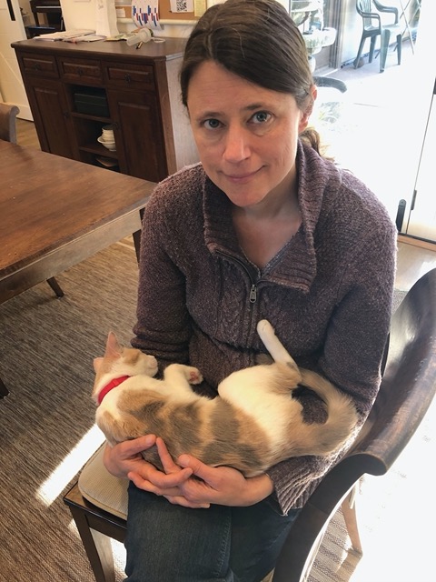 This is a big moment.  Getting her to trust us enough to relax