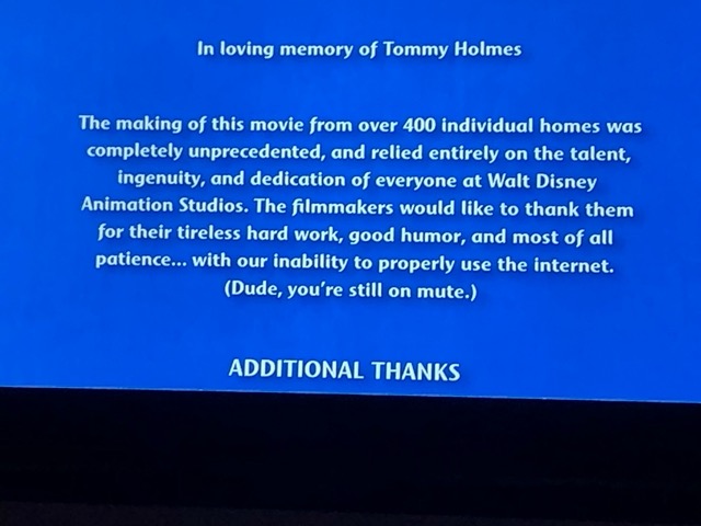 Description of pandemic working conditions after a Disney film 