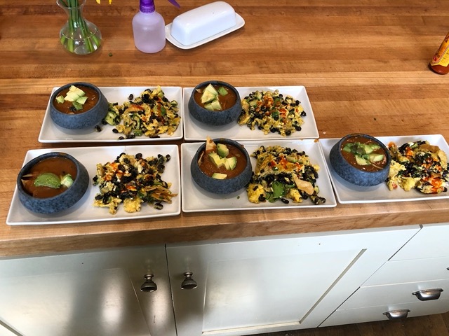 Tortilla soup and migas