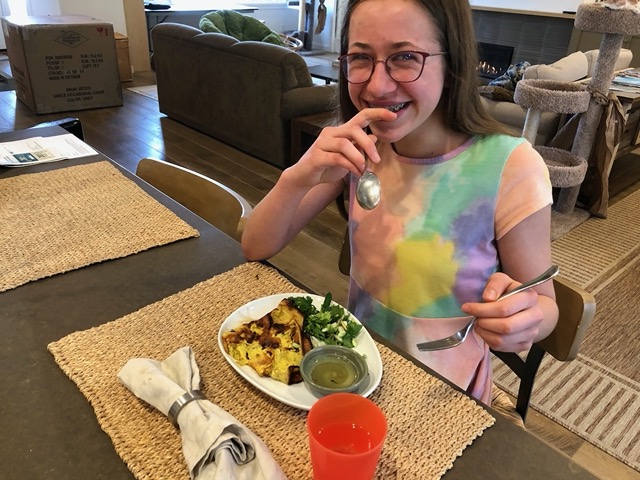 Fun weekday lunch...  southeast Asian omelets from Flavor!