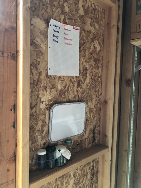 Ellie and Owen's playhouse in the shed