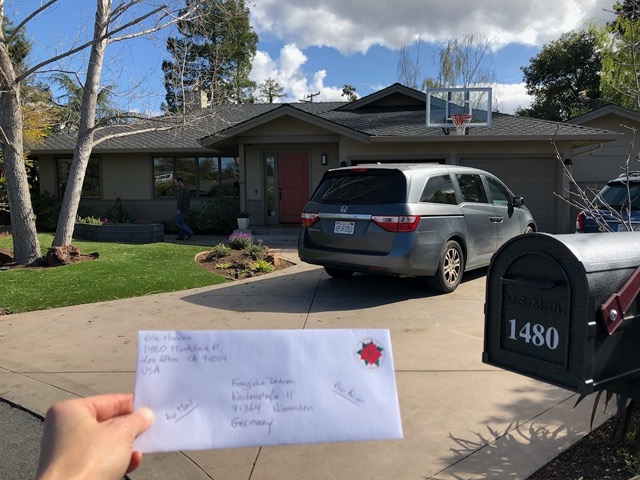 Ellie starts up a pen pal correspondence with Franziska, Kristin's daughter