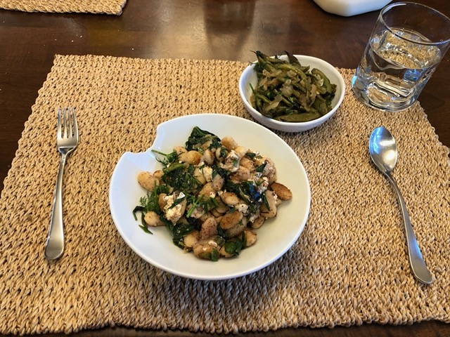 Bean salad dish with sumac