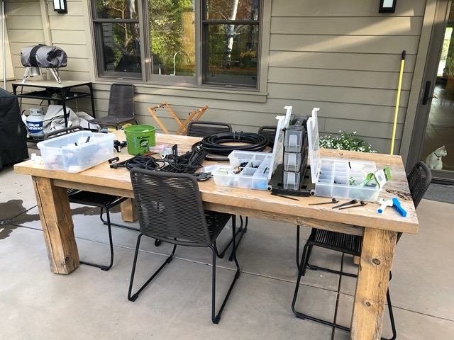 Setting up more irrigation