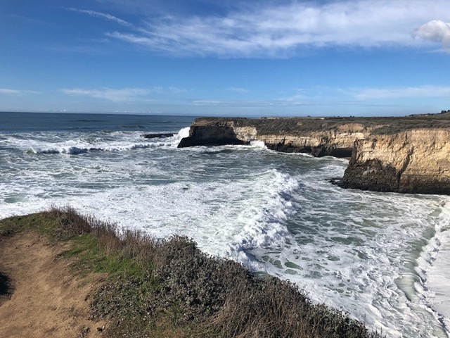 Looking down into the next cove