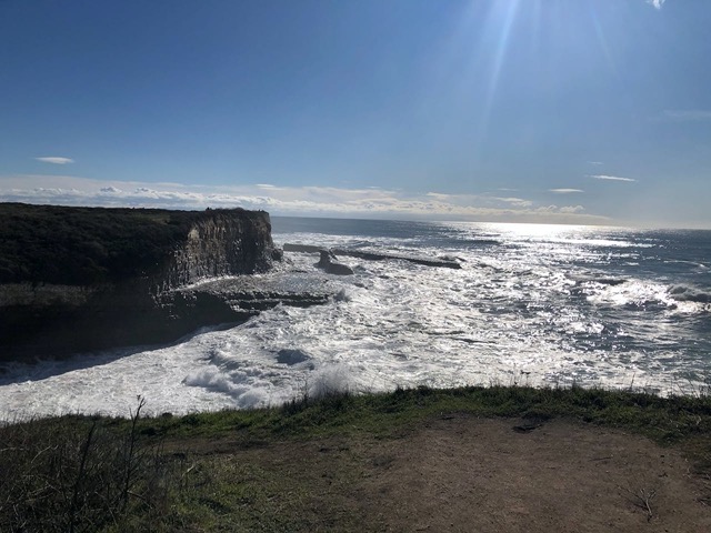 Looking south