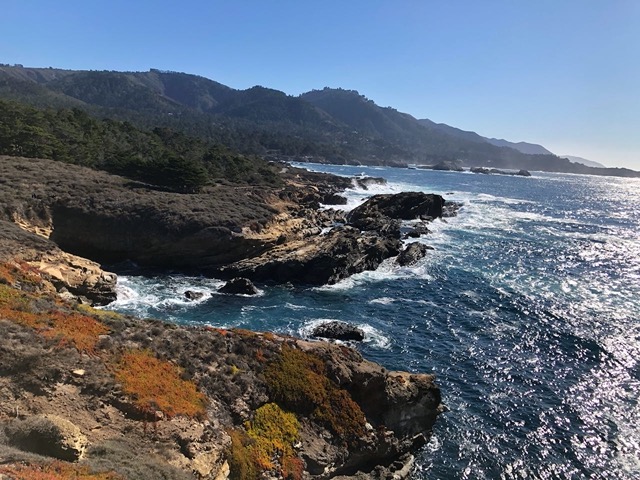 Beautiful view south along the coast