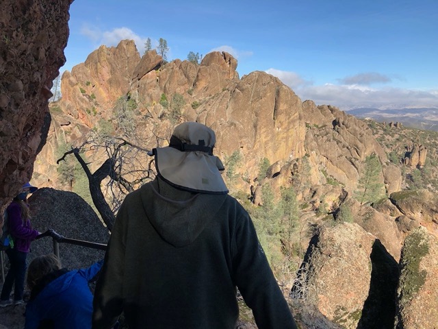 Trail is cut into the cliff here