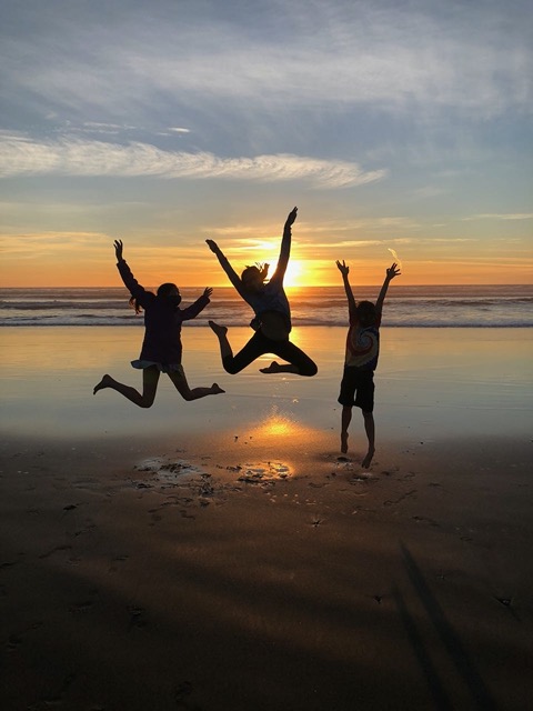 Jump shot at sunset!  I love this one