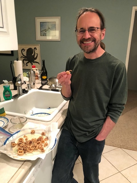 Mike in the kitchen