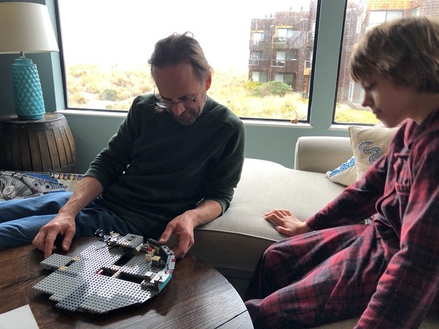 Mike and Owen working on the Falcon
